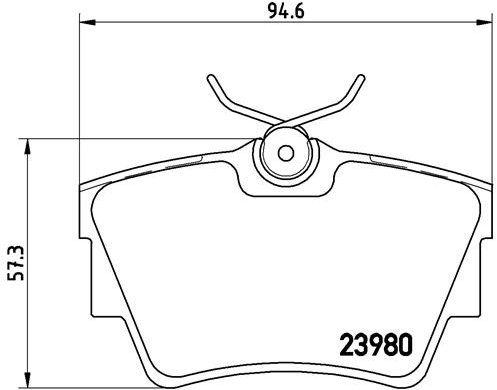 BREMBO Sada brzdových doštičiek P 59 041