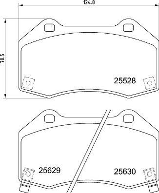 BREMBO Sada brzdových doštičiek P 59 094