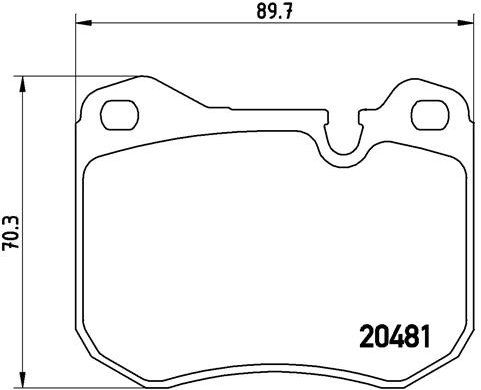 BREMBO Sada brzdových doštičiek P 65 002