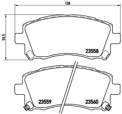 BREMBO Sada brzdových doštičiek P 78 010X