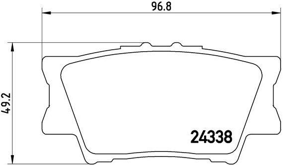 BREMBO Sada brzdových doštičiek P 83 089
