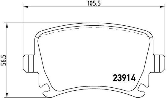 BREMBO Sada brzdových doštičiek P 85 073X