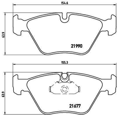 BREMBO Súprava brzdových doštičiek P 06 065