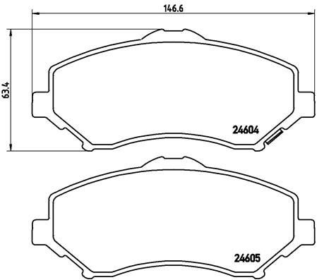 BREMBO Súprava brzdových doštičiek P 11 025