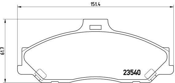 BREMBO Súprava brzdových doštičiek P 24 051