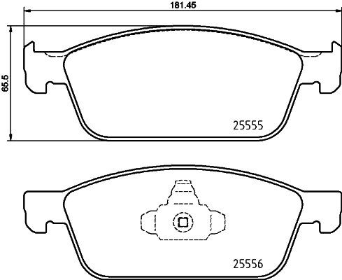 BREMBO Súprava brzdových doštičiek P 24 199
