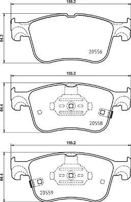 BREMBO Súprava brzdových doštičiek P 24 218