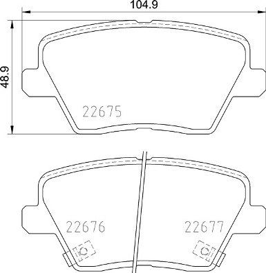 BREMBO Súprava brzdových doštičiek P 30 109
