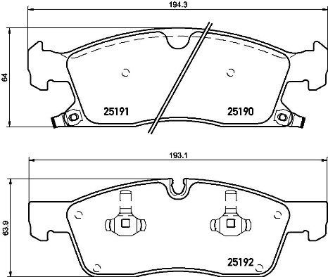 BREMBO Súprava brzdových doštičiek P 37 015