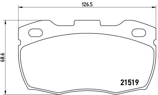 BREMBO Súprava brzdových doštičiek P 44 015