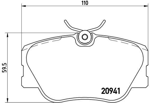 BREMBO Súprava brzdových doštičiek P 50 008