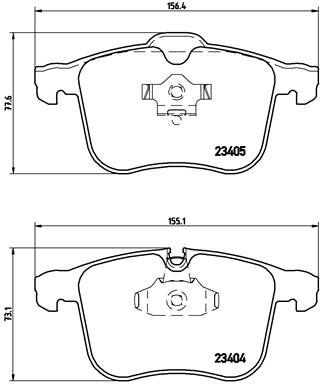 BREMBO Súprava brzdových doštičiek P 59 046