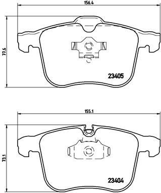 BREMBO Súprava brzdových doštičiek P 59 049
