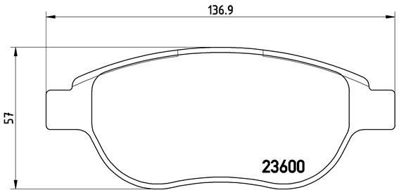 BREMBO Súprava brzdových doštičiek P 61 068X