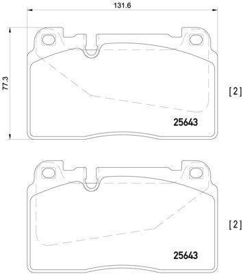 BREMBO Súprava brzdových doštičiek P 85 123