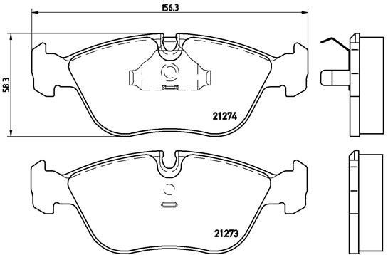 BREMBO Súprava brzdových doštičiek P 86 013