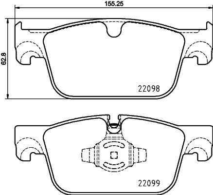 BREMBO Súprava brzdových doštičiek P 86 028