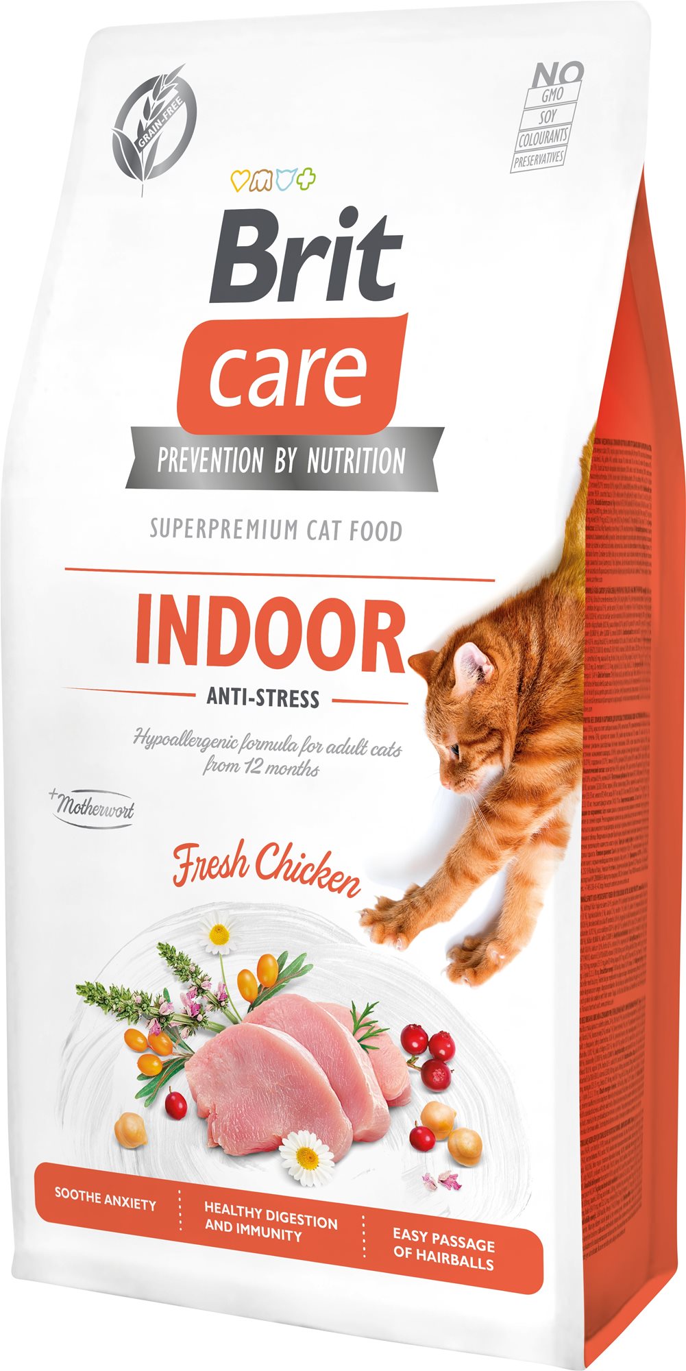 Brit Care Cat Grain-Free Indoor Anti-stress, 7 kg