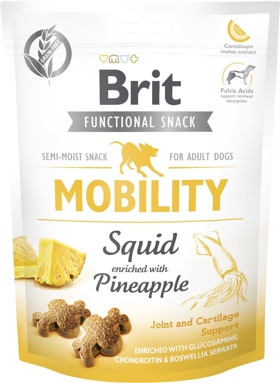 Brit Care Dog Functional Snack Mobility Squid 150 g