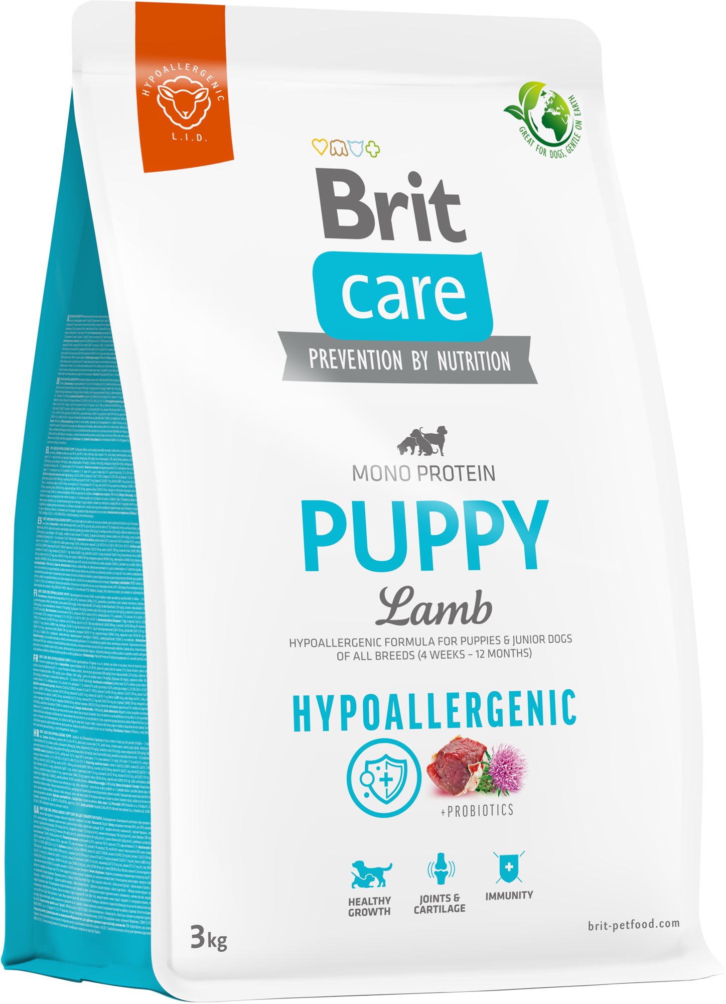 Brit Care Dog Hypoallergenic s jahňacím Puppy 3 kg