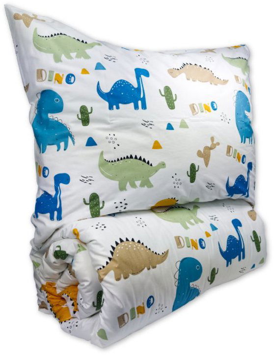 Brotex Bavlnené detské obliečky do malej postieľky 90 × 135, 45 × 60 cm Dino