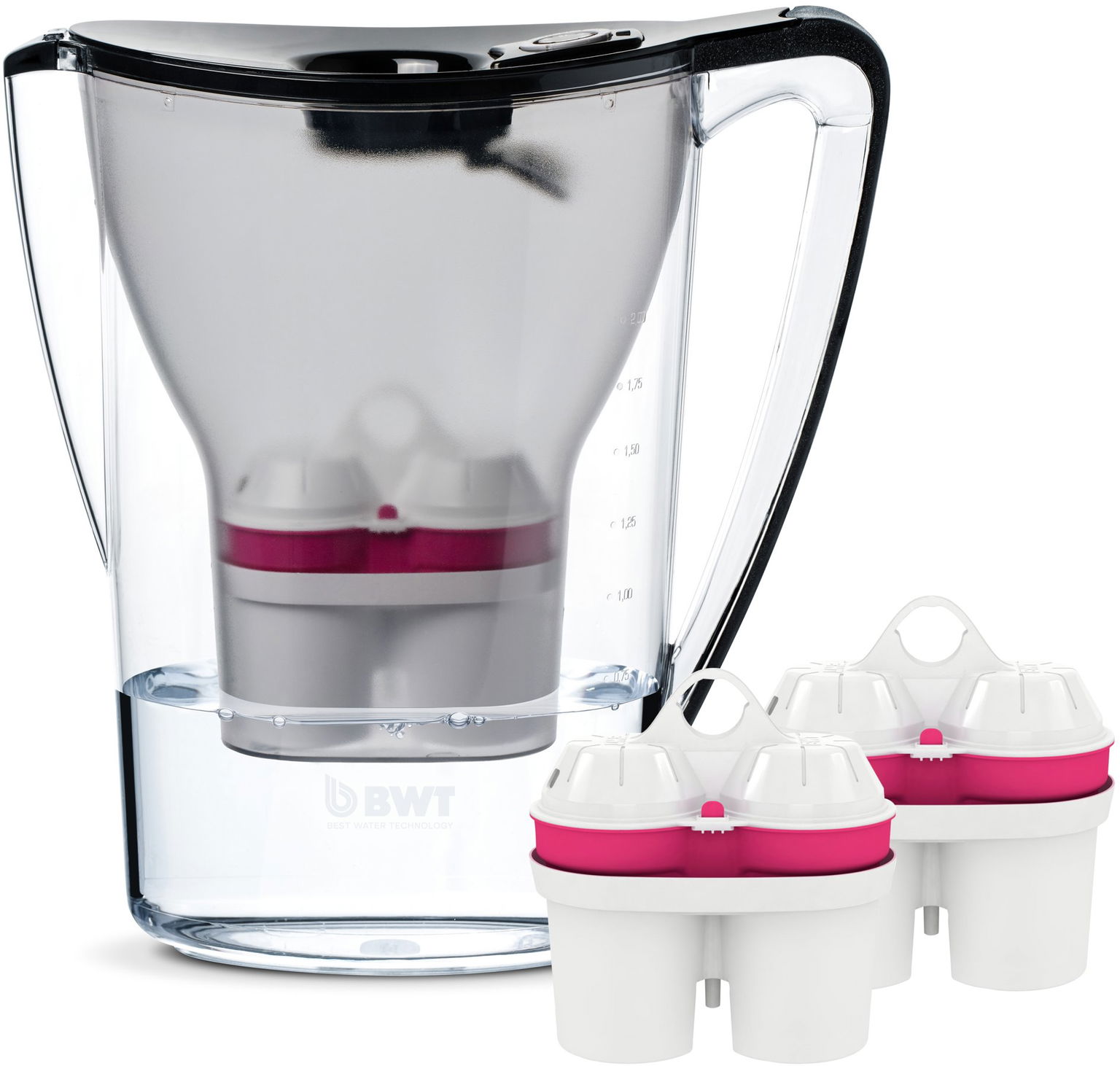 BWT Penguin MEI 2,7 l čierna + Filtre 2 ks