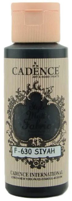 Cadence Farba na textil 59 ml, čierna