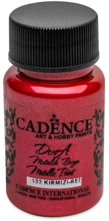 Cadence Metalická 50 ml, červená