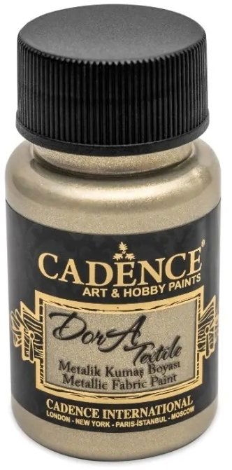 Cadence Metalická farba na textil 50 ml, platinová