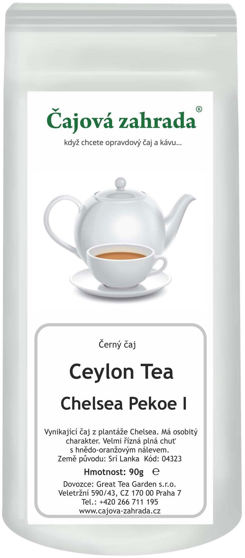 Čajová záhrada Ceylon Chelsea Pekoe I – čierny čaj, 90 g