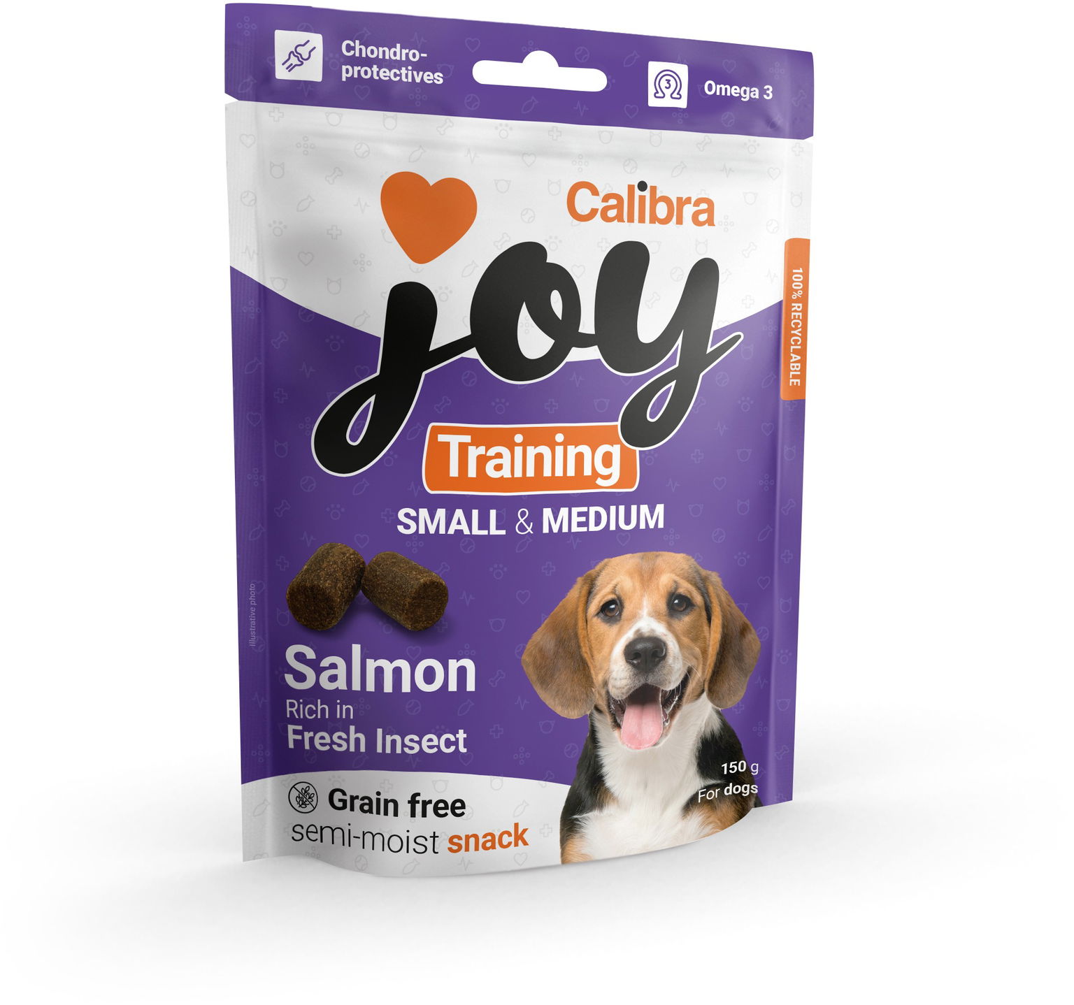 Calibra Joy Dog Training S & M Salmon & Insect 150 g