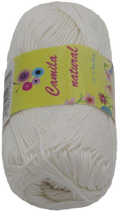 Camilla natural 50 g – 002 biela
