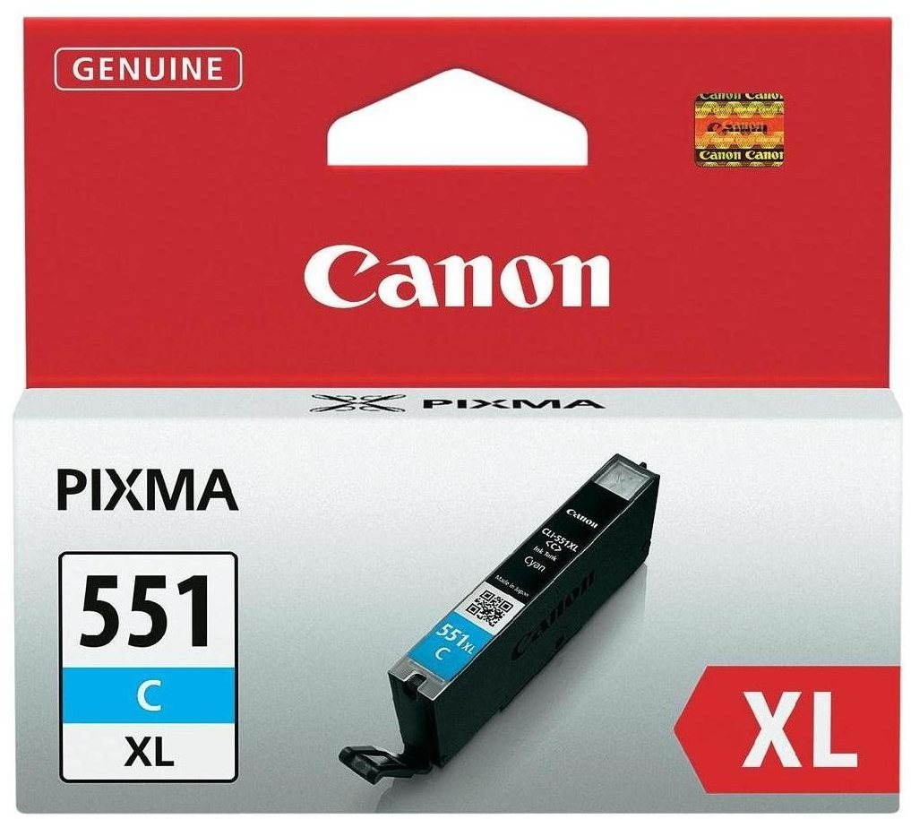 Canon CLI-551C XL azúrová