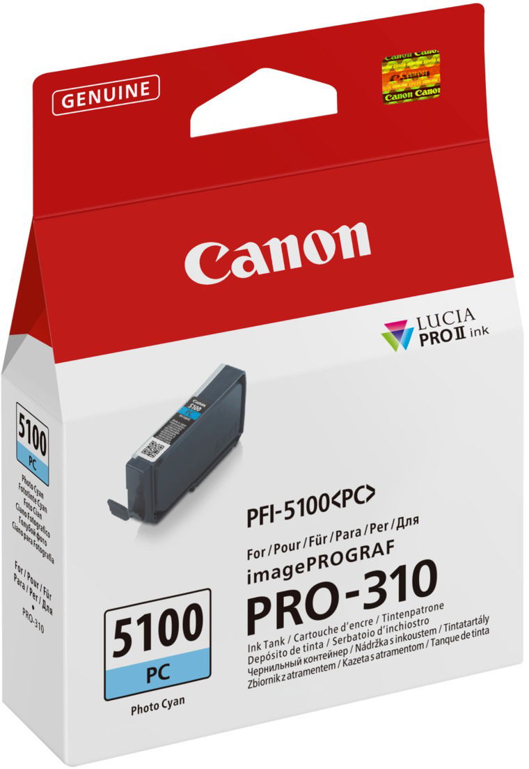 Canon PFI-5100PC foto azúrová