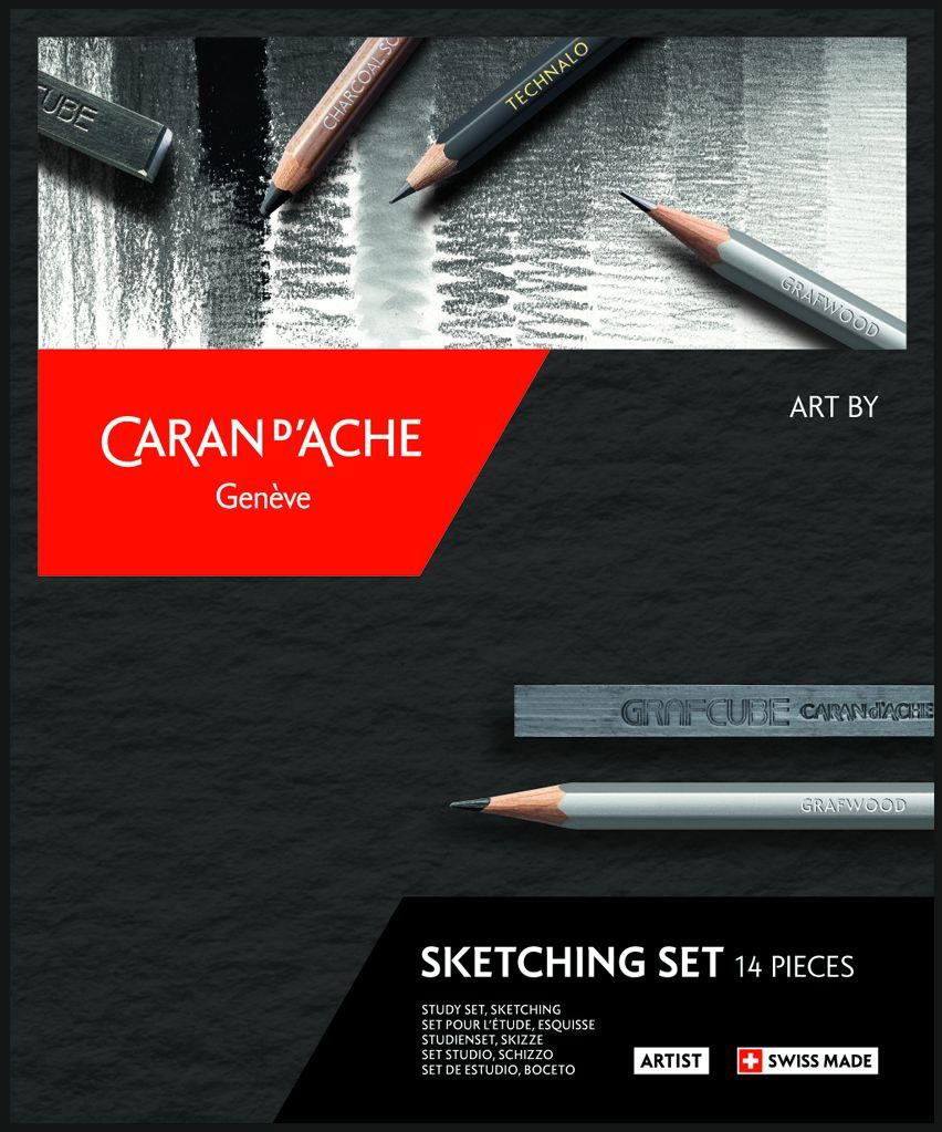 CARAN D'ACHE grafitová súprava Art by 14 ks