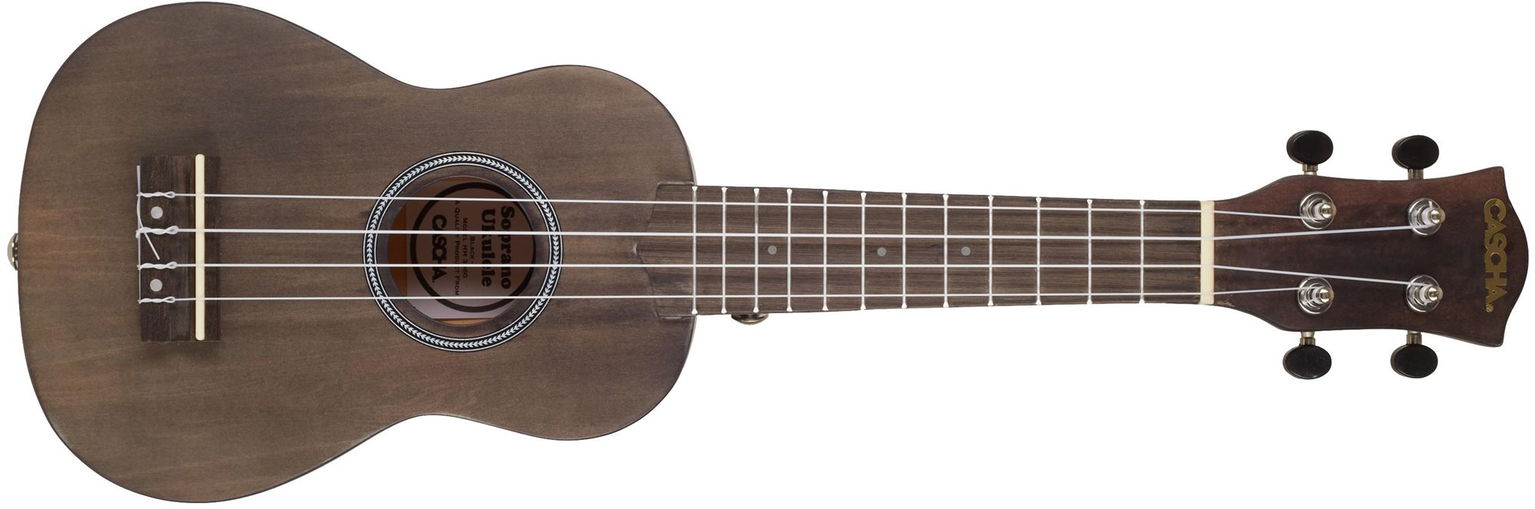 CASCHA HH 3969 EN Soprano Ukulele Bundle Black