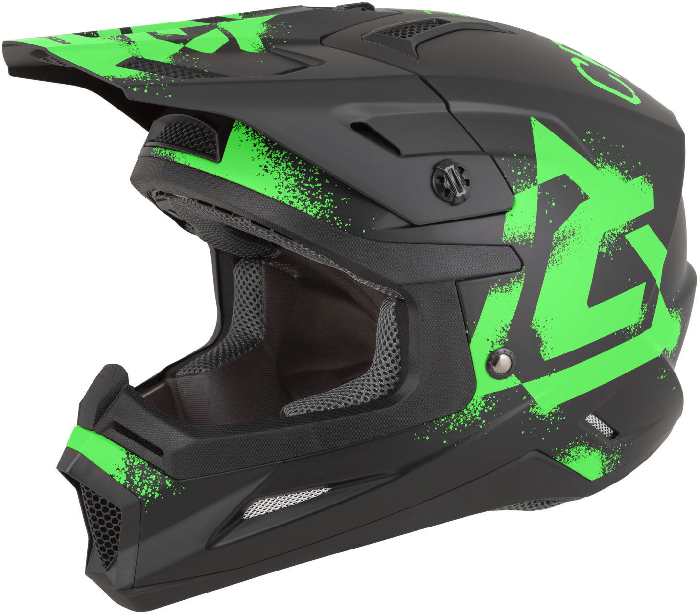 CASSIDA prilba Cross Cup 2 Crew 2026, čierna matná/zelená fluo, veľ. M