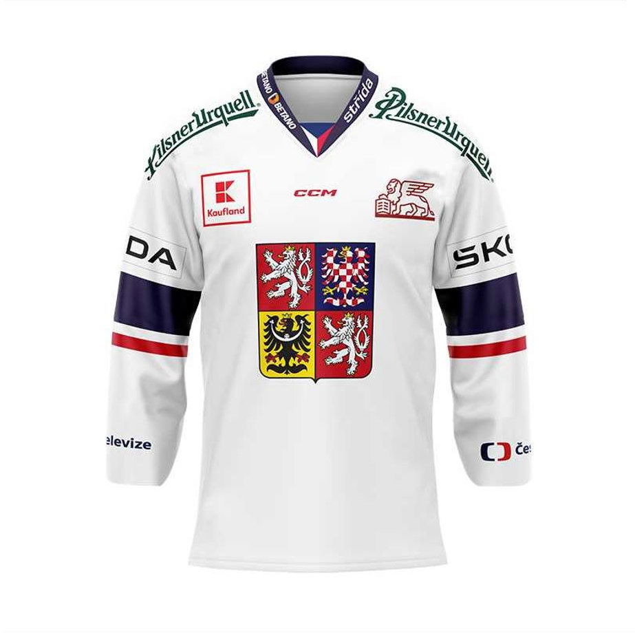 CCM Reprezentačný dres ČR, biely veľ. M