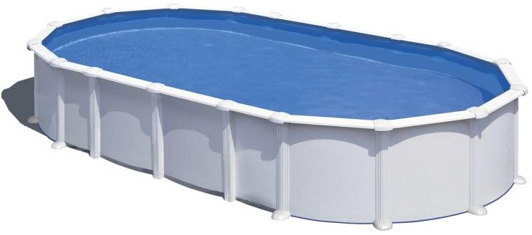 CF GROUP Bazén s konštrukciou classic white/blue 6,1 × 3,6 × 1,2 m