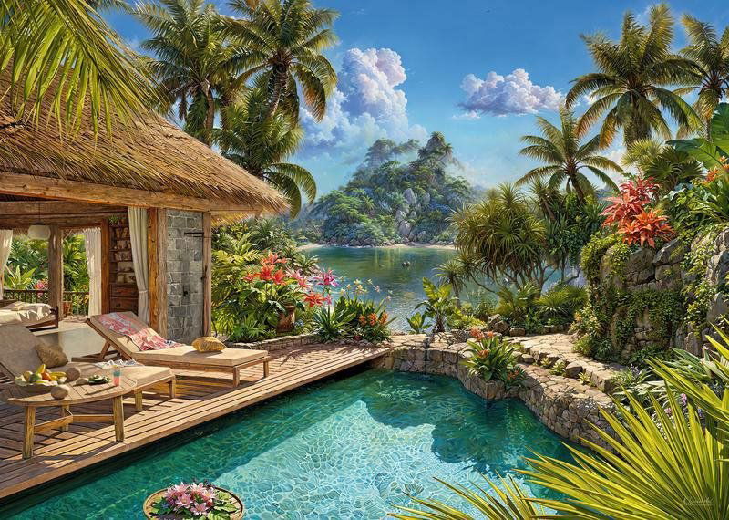 CHERRY PAZZI Puzzle Prázdniny v trópoch 2000 dielikov