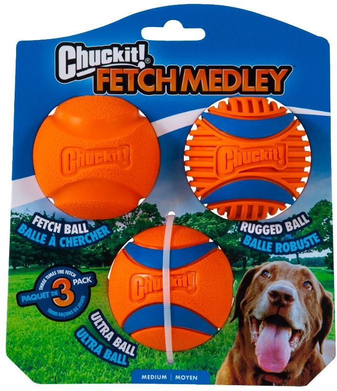 Chuckit! Loptičky Medley 3 Medium súprava 6,5 cm