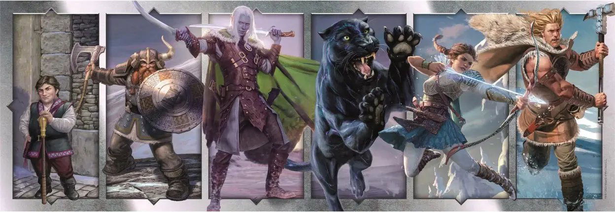 CLEMENTONI Panoramatické puzzle Dungeons & Dragons 1000 dielikov