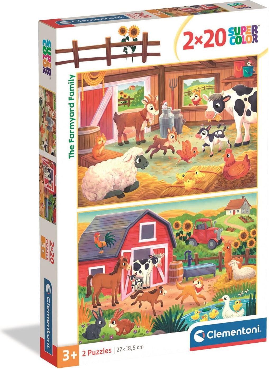 CLEMENTONI Puzzle Rodina zo statku 2× 20 dielikov