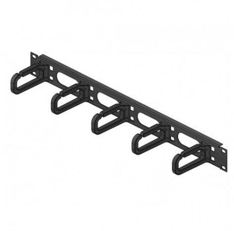 Conteg DP-VP-P5 – 19" vyväzovací panel 1U oká 40 × 80 mm
