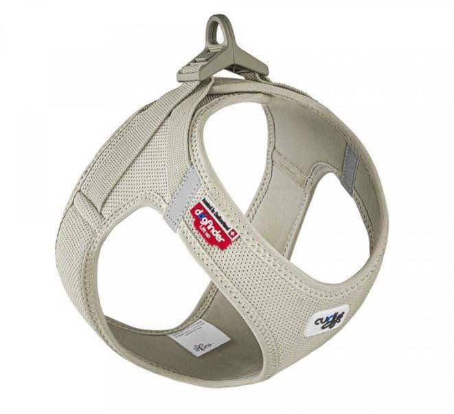 CURLI Postroj pre psy so sponou Air-Mesh Light Tan XS 3 – 5 kg