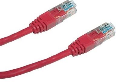 Datacom, CAT5E, UTP, 2m, červený
