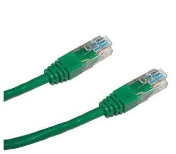 Datacom, CAT6, UTP, 0,25 m, zelený