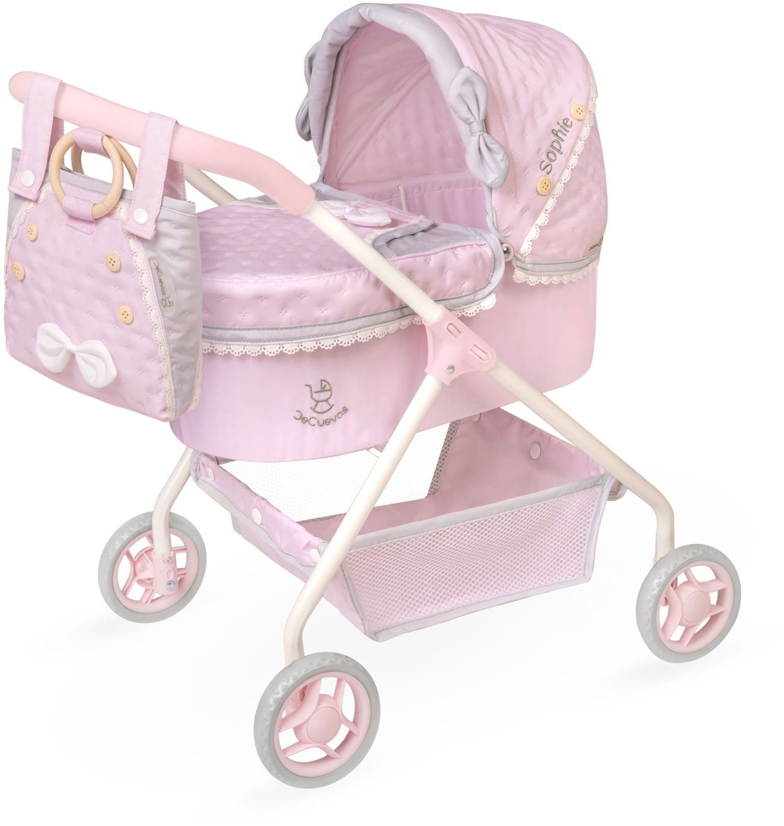 DeCuevas 86075 Môj prvý kočík s taškou Sophie 2025 – 56 cm