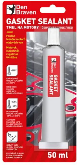 Den Braven Gasket sealant červený, 50 ml