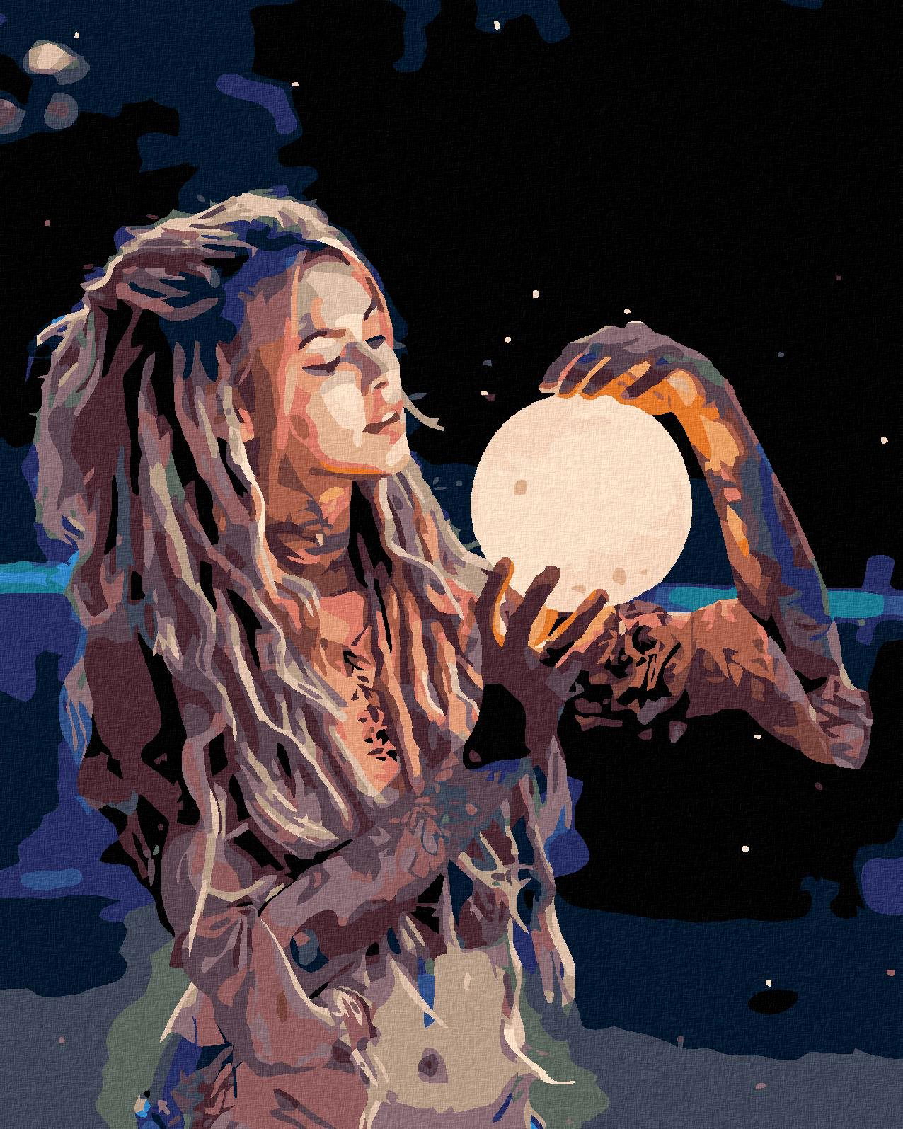 Diamondi – LUNA, 40 × 50 cm, bez rámu a bez napnutého plátna
